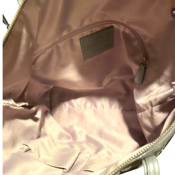 Authentic COACH Signature C Tote LAURA Cream/White F18335 Large Bag - Picture 9 of 10